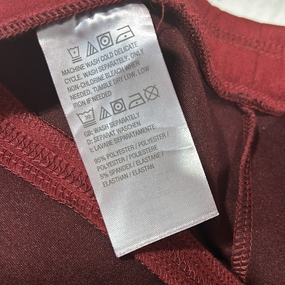 Jason Wu Faux Suede Maroon Merlot elastic waist maxi skirt plus size 1X women’s - Picture 4 of 5